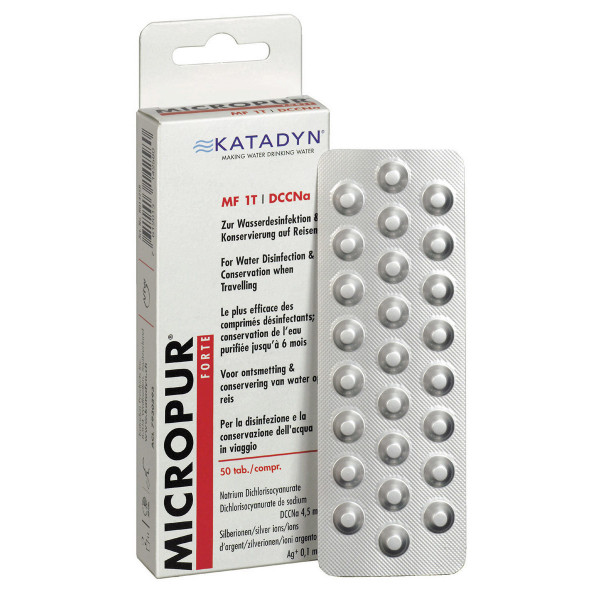Katadyn, "Micropur Forte MF 1T", 50 Tabletten, Verpackung 1