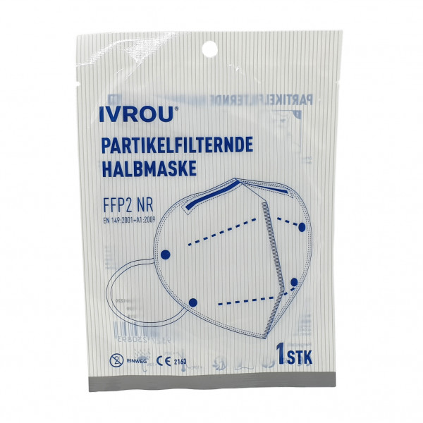 IVROU FFP2 Schutzmaske mit CE, Verpackung vorne